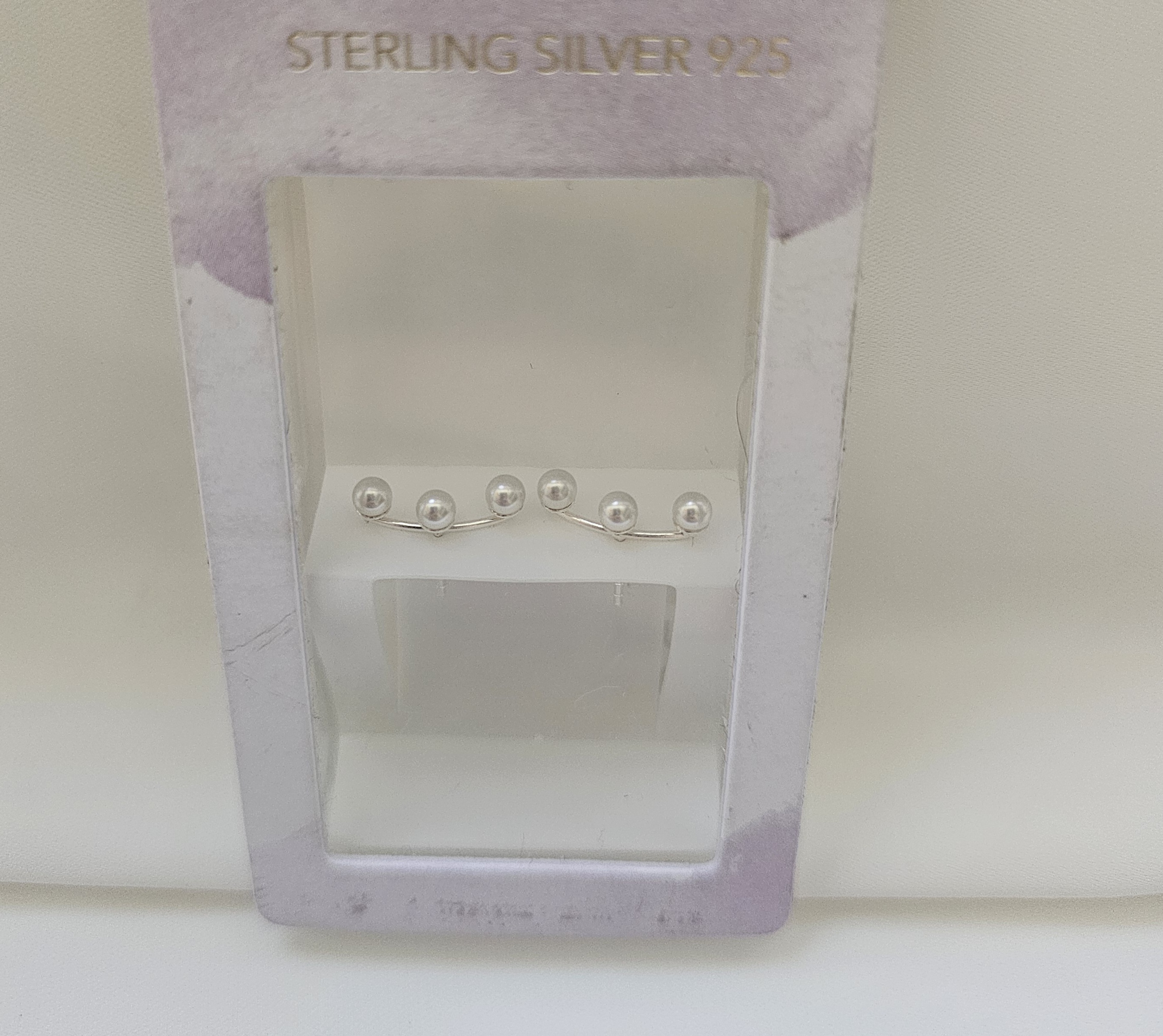 گوشواره نقره مروارید دار ✨️💫نقره استرلینگ سیلور 🩶 