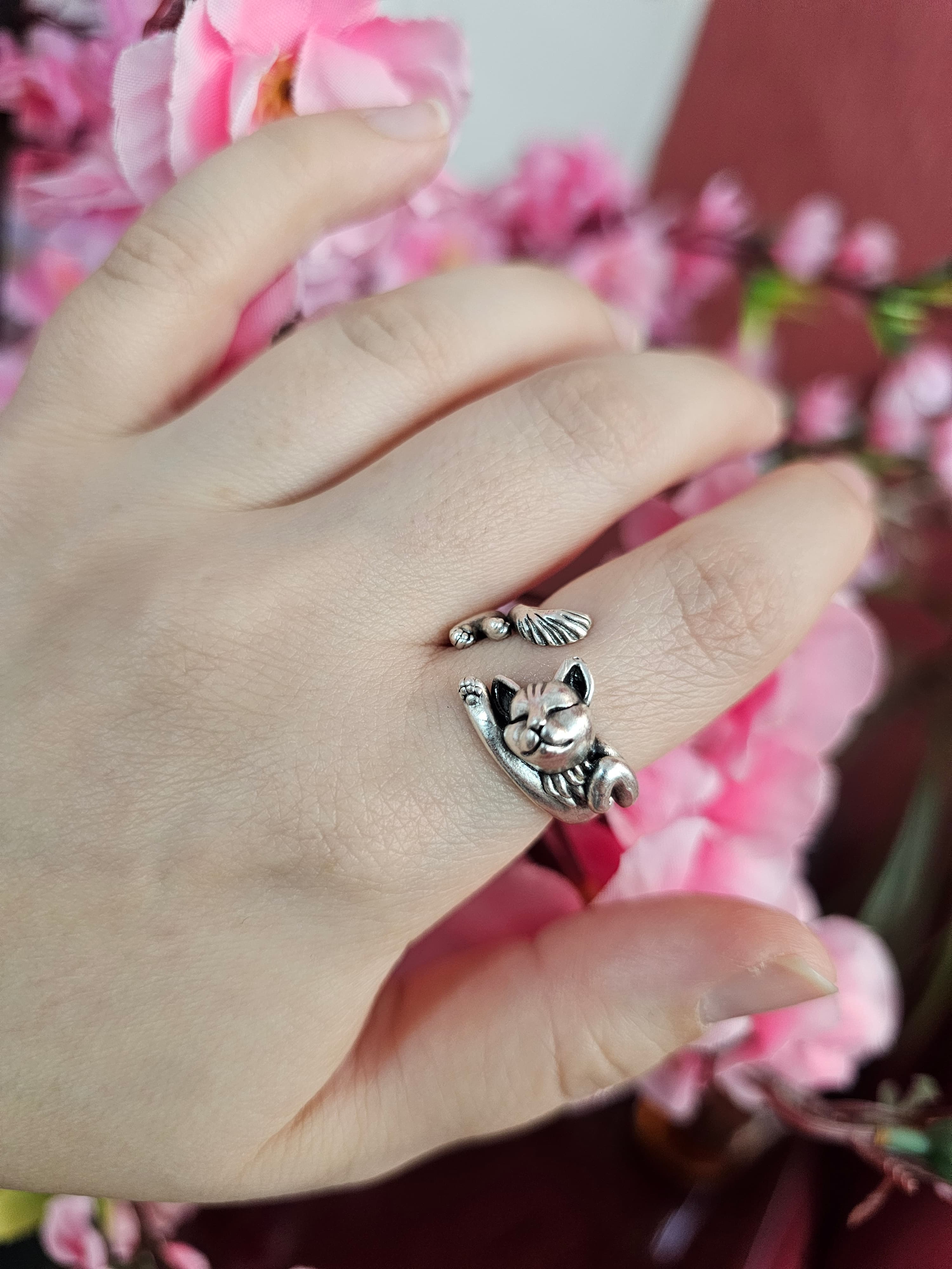 انگشتر ورشو طرح گربه 🐱 انگشتری مناسب یوگی ها 🪽 طرحی جذاب برای خاص پسندها🐱🌿آویدخت شاپ