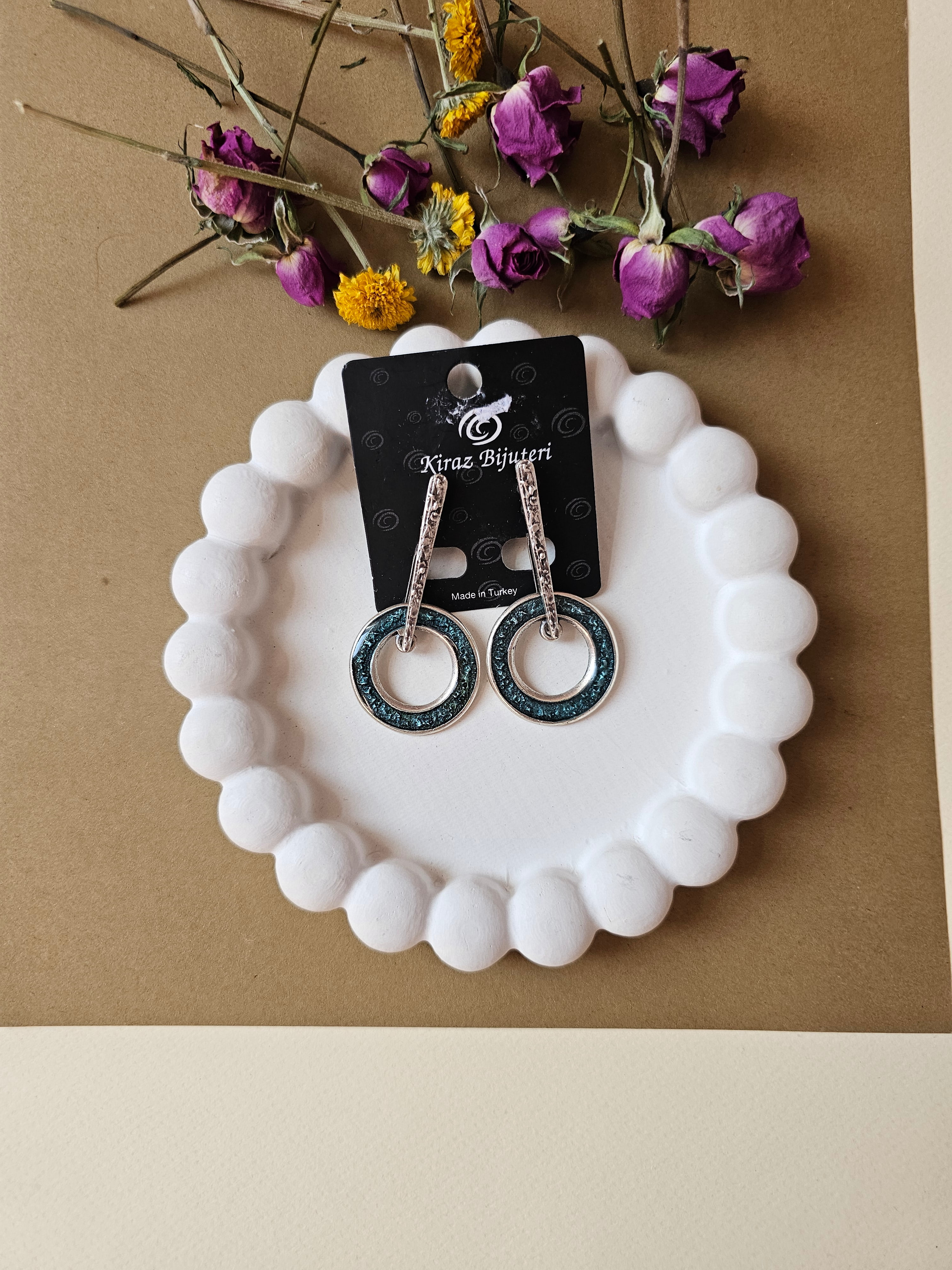 گوشواره ورشو آویز آونگی 🥰میناکاری شده رنگی فوق‌العاده زیبا ❤️آویدخت شاپ❤️